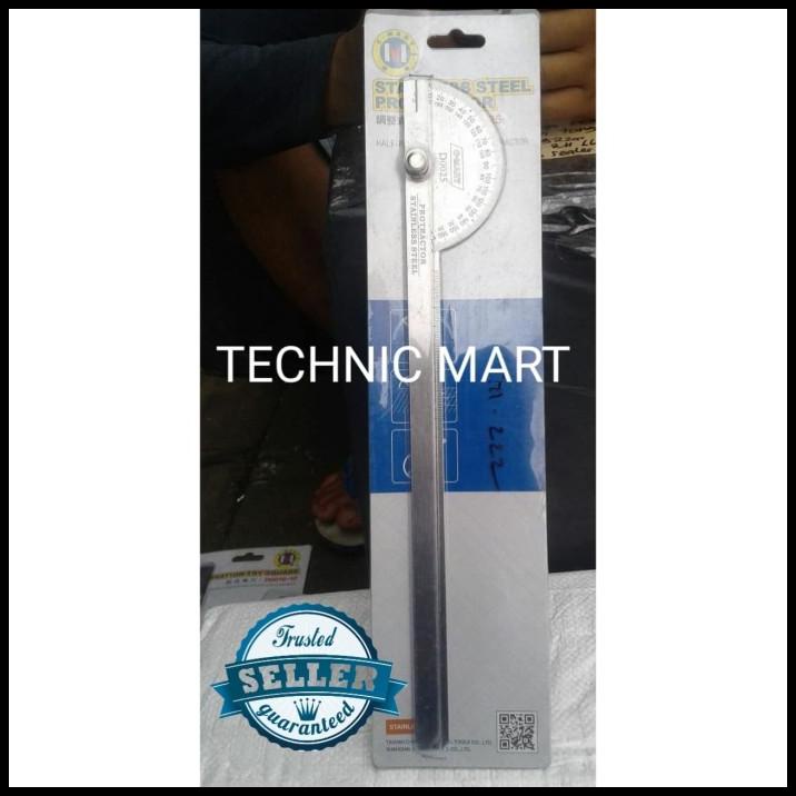 

Daisydooo | Penggaris Protractor Stainless Busur Derajat 25Cm Half Round Cmart