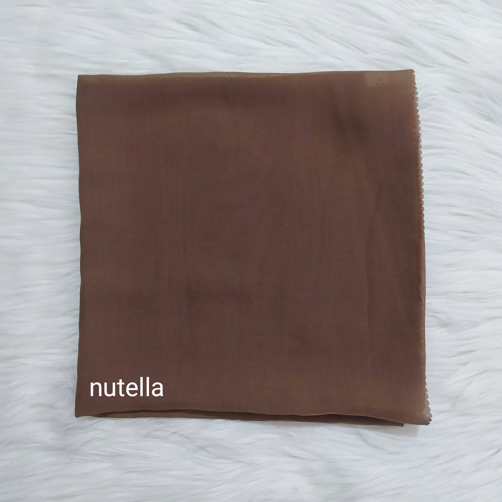 Bella Square Jumbo Syari 130x130 Lasercut / bella syar'i/ segiempat jumbo/ Jilbab LC-Nutella