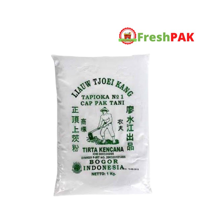 

FreshPAK - Tepung Tapioka Pak Tani Liauw Tjoei Kang 1kg / Sagu Cap Pak Tani