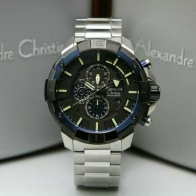 Alexandre Christie 6551 Silver  Black Pria Original