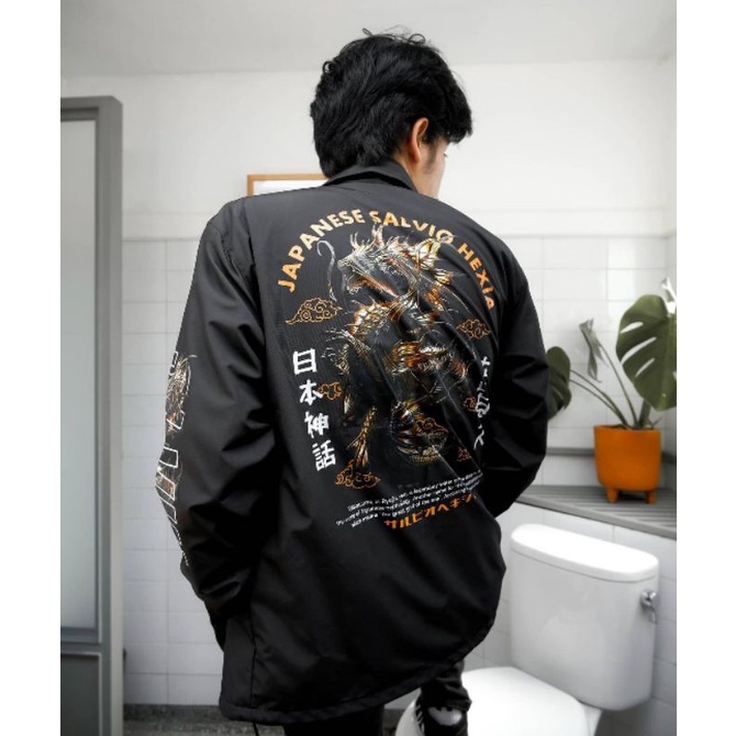 JAKET COACH JAPANESE DRAGON SLVHX/JAKET COACH PRIA WANITA ORIGINAL