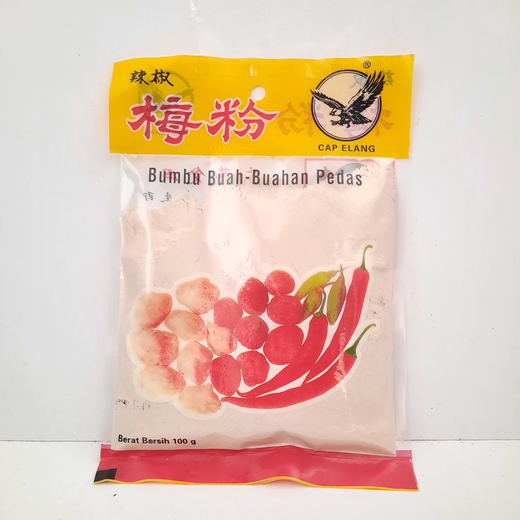 

Bumbu buah pedas cap elang 100gr /garam penyedap buah - Sachet