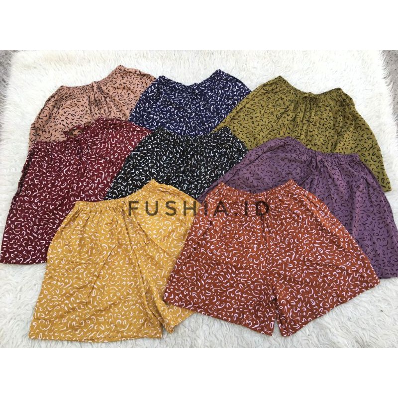 CELANA PENDEK Rayon HOTPANT ADA KANTONG