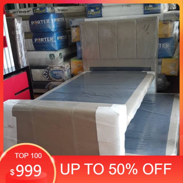 Divan 2in1 Ranjang Atas Uk.100 x 200 dan Sorong Bawah Uk.100 x 200 TANPA KASUR NSH FURNITURE