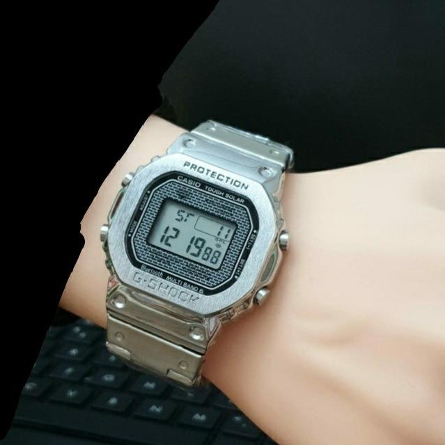RECOMENDED JAM TANGAN GSHOCK GMWB5000 RANTAI SILVER