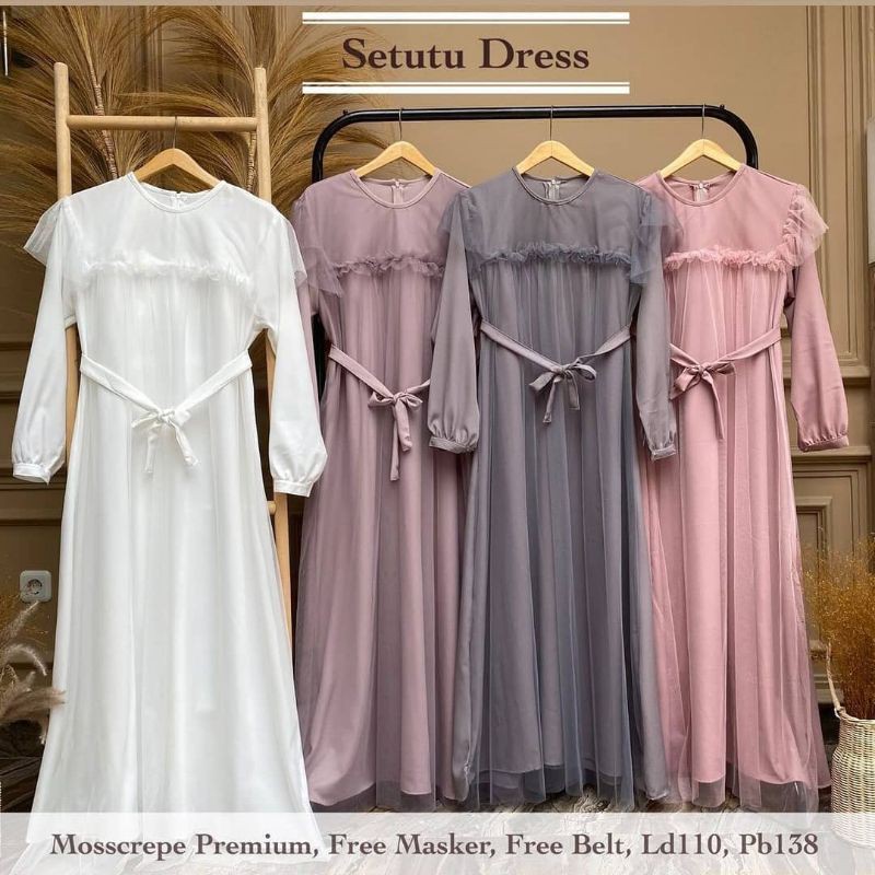 Sale Dress tutu | gamis tutu busui dress | tutu dress | dress lebaran