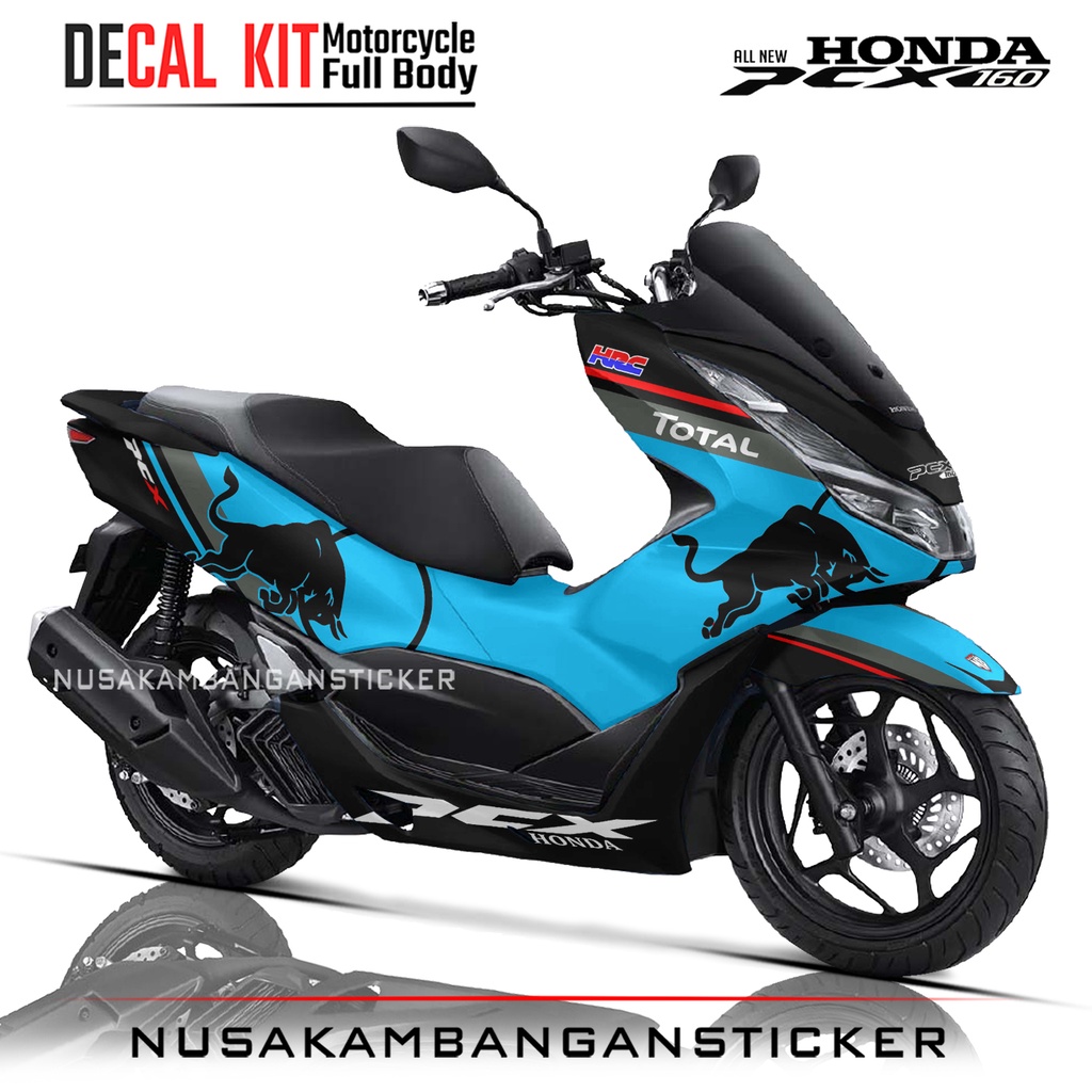 STICKER PCX 160 GRAFIS BANTENG TOTAL TOSCA01