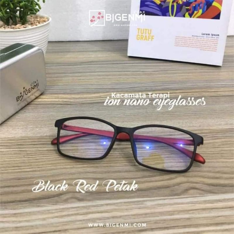 KACAMATA ION NANO BLACK RED BIGENMI