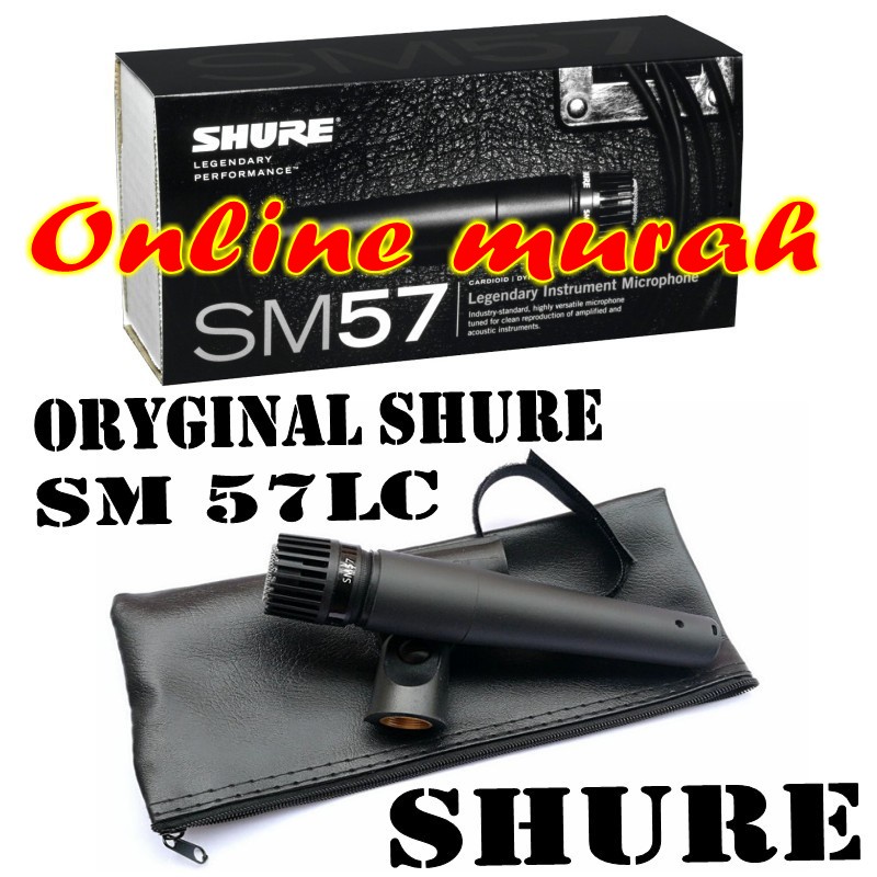 mic shure sm57 shure sm 57 instrumen original