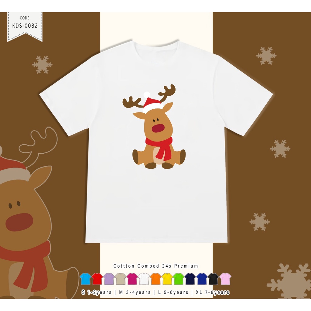 KAOS ANAK-ANAK / T-SHIRT NATAL / CHRISTMAS / KADO NATAL / KAOS CUSTOM