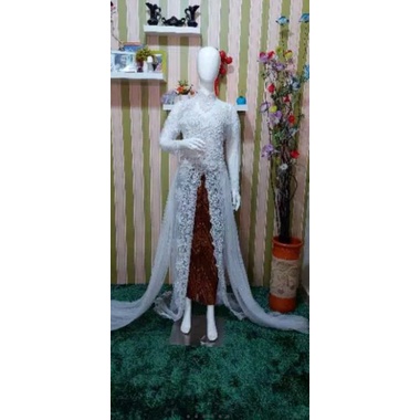 Kebaya Akad Pengantin Putih Kebaya Pesta dan Rok