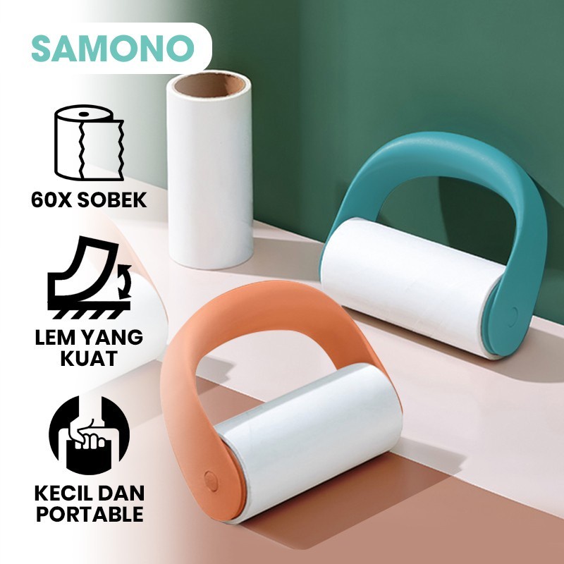 Samono Lint Roller Pembersih Bulu Hewan &amp; Debu Portable Sticky Roller