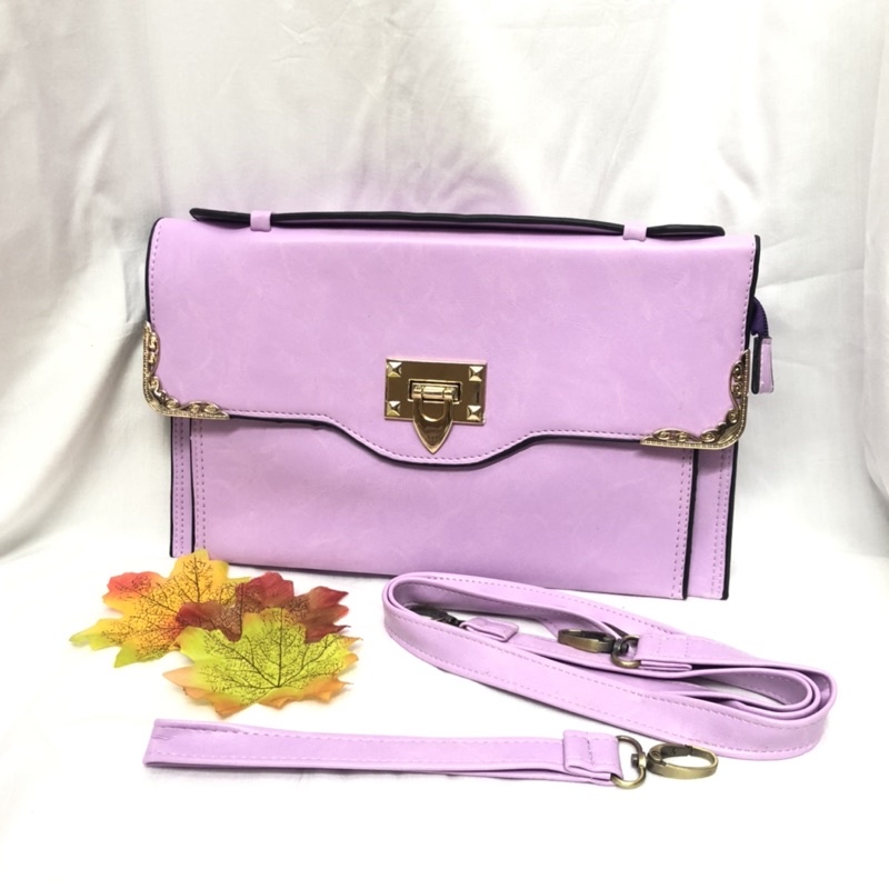 SALE Cluth Fashion / Tas Pesta Fashion Import Ungu