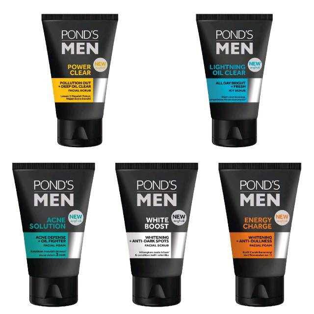 Pond's Men Facial Foam | Facial Scrub 50g | 100g (All Varian)