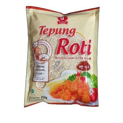 

Panko Tepung Roti Bread Crumb Putih JFood 250g - E130