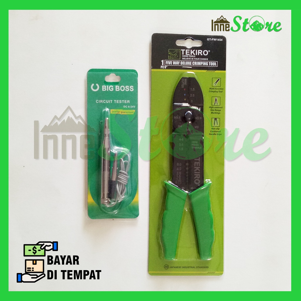 Tekiro Tang Crimping Tool Tespen Aki DC 6-24Volt Tespen Tembaga