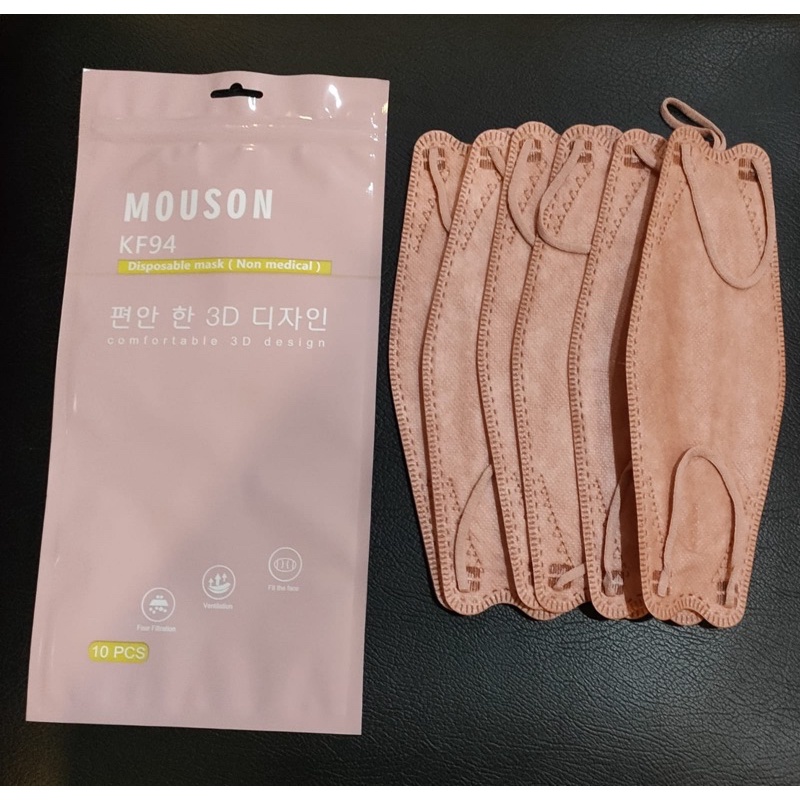 MASKER KF94 MERK MOUSON WARNA SALEM