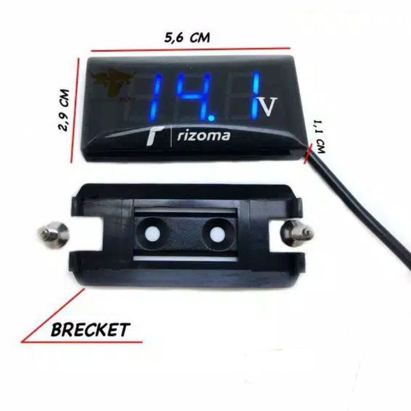 Vol meter motor volt meter Aki Digital Alat pengukur Aki motor