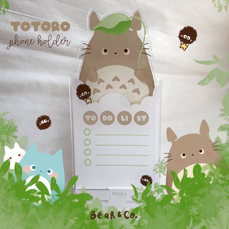 Totoro acrylic phone holder &amp; to do list board