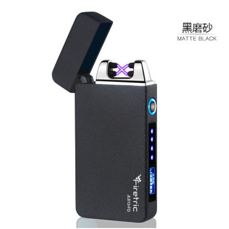 [KOREK API] - Firetric Korek Api Elektrik Pulse Plasma Cross Double Arc Lighter - JL613-FD - Matte