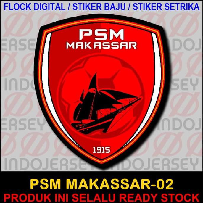 Ready Stock Patch Flock Setrika - Logo Indonesia - Psm Makassar 02 - Flock Standard