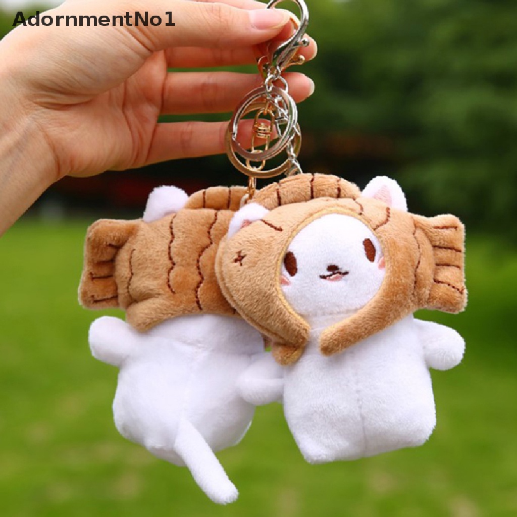 (AdornmentNo1) 1pc Gantungan Kunci Boneka Panda Taiyaki Bahan Plush Lembut