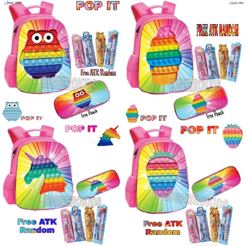 nstore15-Tas Pop It Anak Motif Unicorn