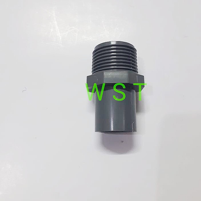 V Socket Derat Luar PVC 3/4&quot; AW PRALON Soket Fitting Pipa Air Drat