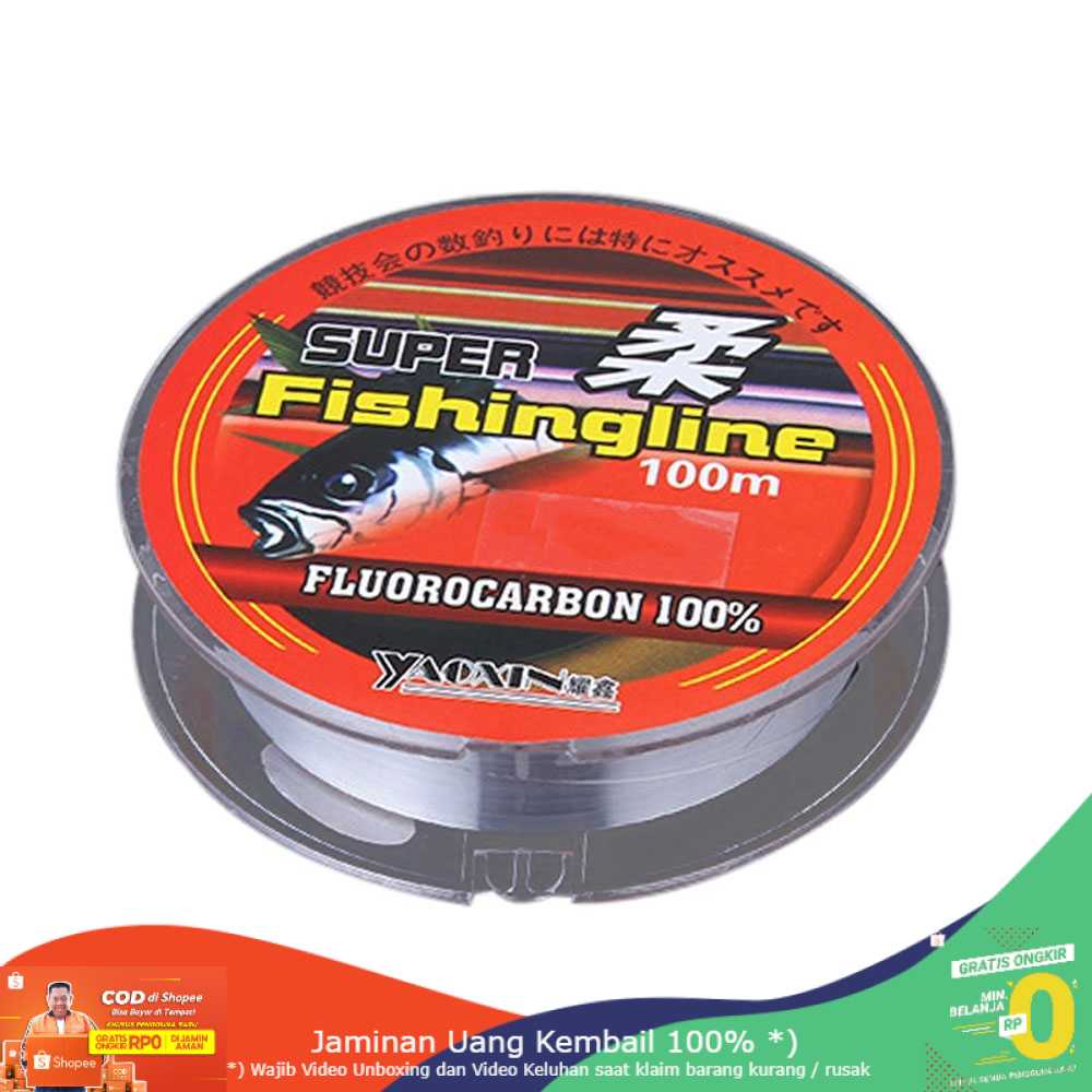 (BISA COD) RVOSTR YAOXIN Super Fishingline Senar Tali Pancing Fluorocarbon - OY0068