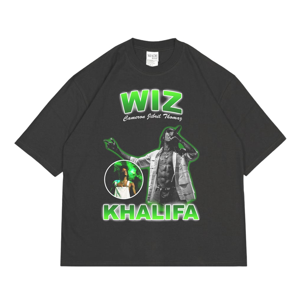 KAOS VINTAGE OVERSIZE WIZ KHALIFA | UNISEX | KAOS OVERSIZE WIZ KHALIFA | WIZ KHALIFA TEES OVERSIZE