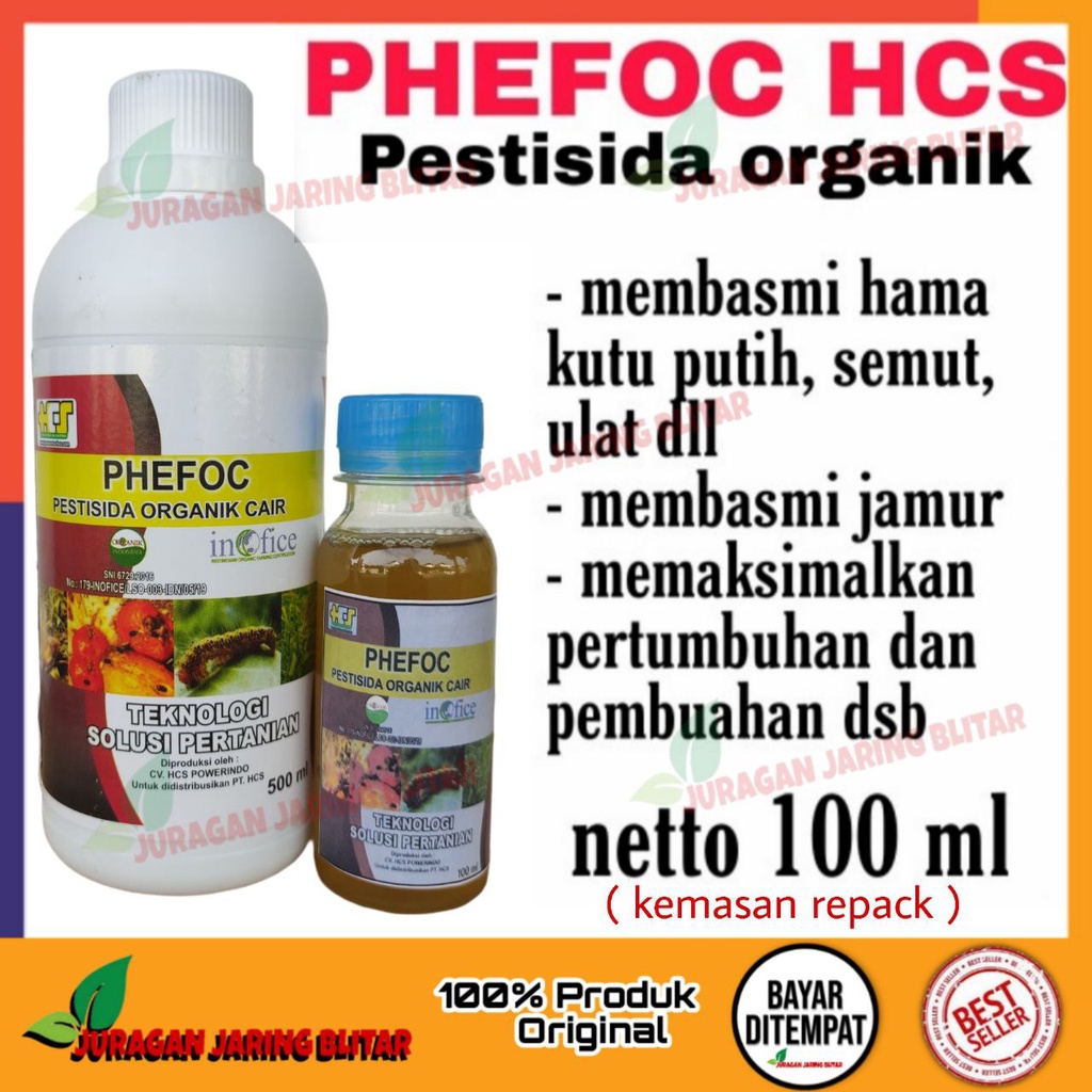 PHEFOC HCS pestisida herbisida fungisida organik cair