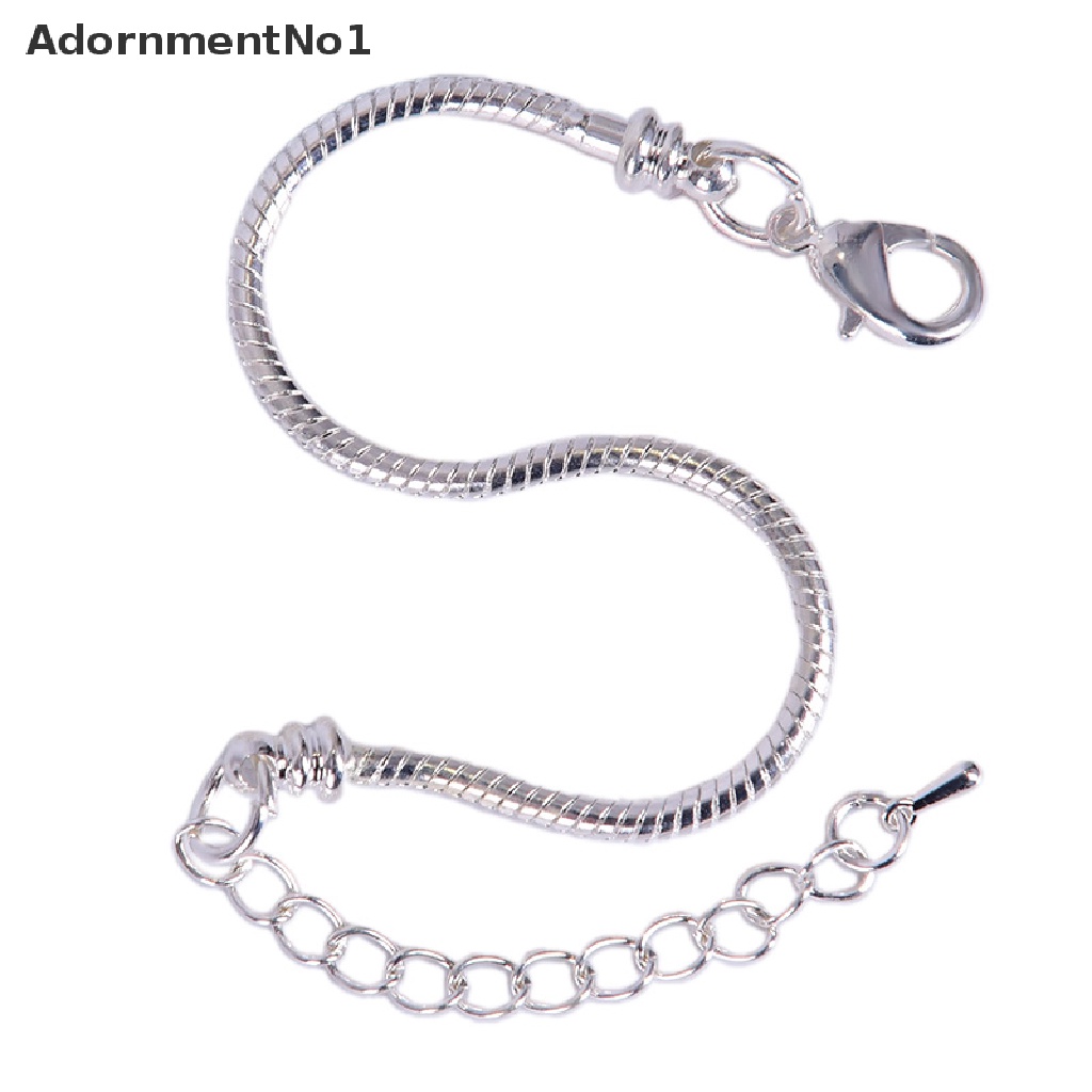 (AdornmentNo1) Gelang Tangan Rantai Motif Tulang Ular Bahan Stainless Steel Untuk Perhiasan Wanita