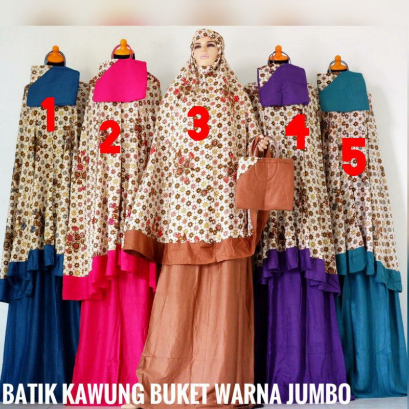 Mukena katun Bali mukena katun rayon mukena jumbo