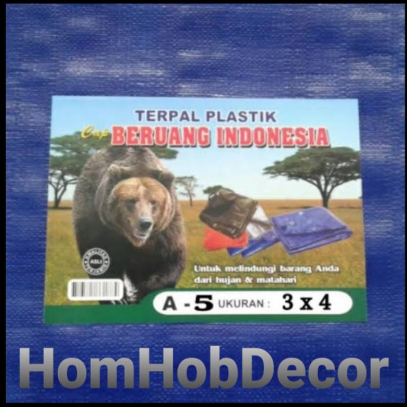 Terpal Plastik A5 Tebal Ukuran 3x4 dan 4x6