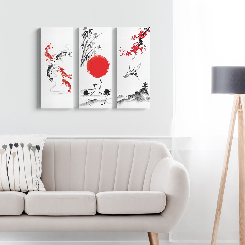 Lukisan Dekorasi jepang Poster Kanvas Hiasan  Dinding  japan 