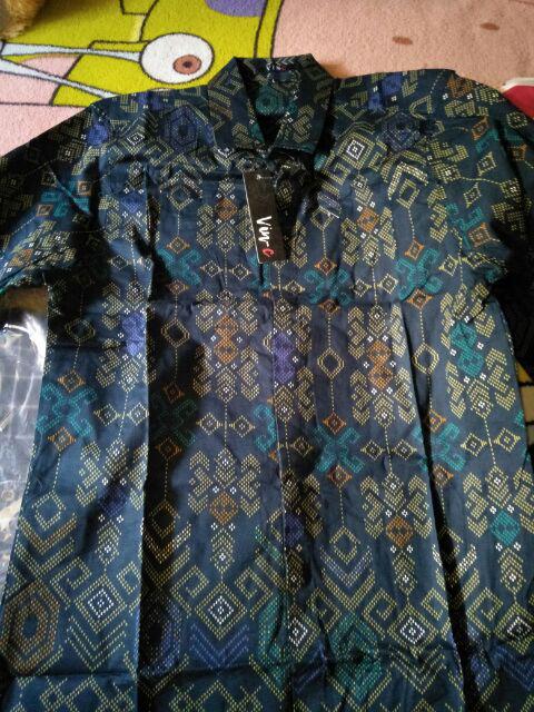 Jasmineolshop Kemeja Batik Songket Torpedo M L Xl Xxl Xxxl Best Seller