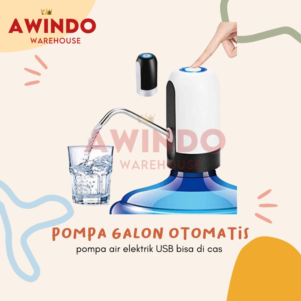 POMPA GALON OTOMATIS - Dispenser Elektrik Air Minum Aqua Galon Otomatis