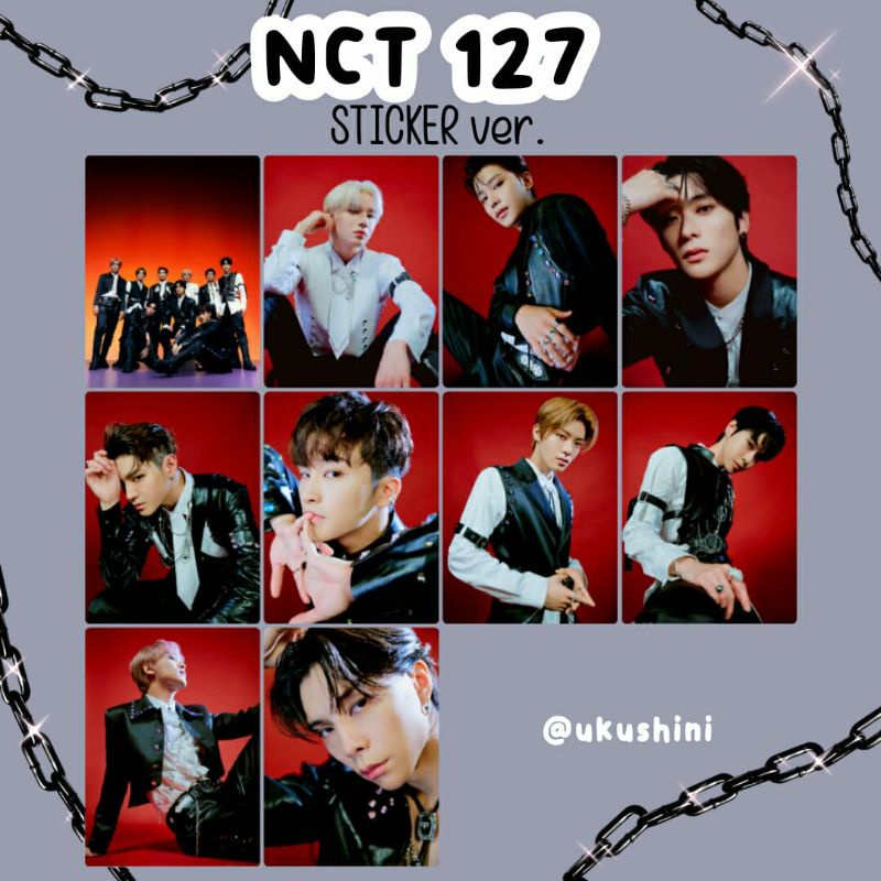 NCT 127 STICKER | NCT 3rd ALBUM STICKER | NCT 127 STICKER PHOTOCARD | STICKER NCT 127 PHOTOCARD