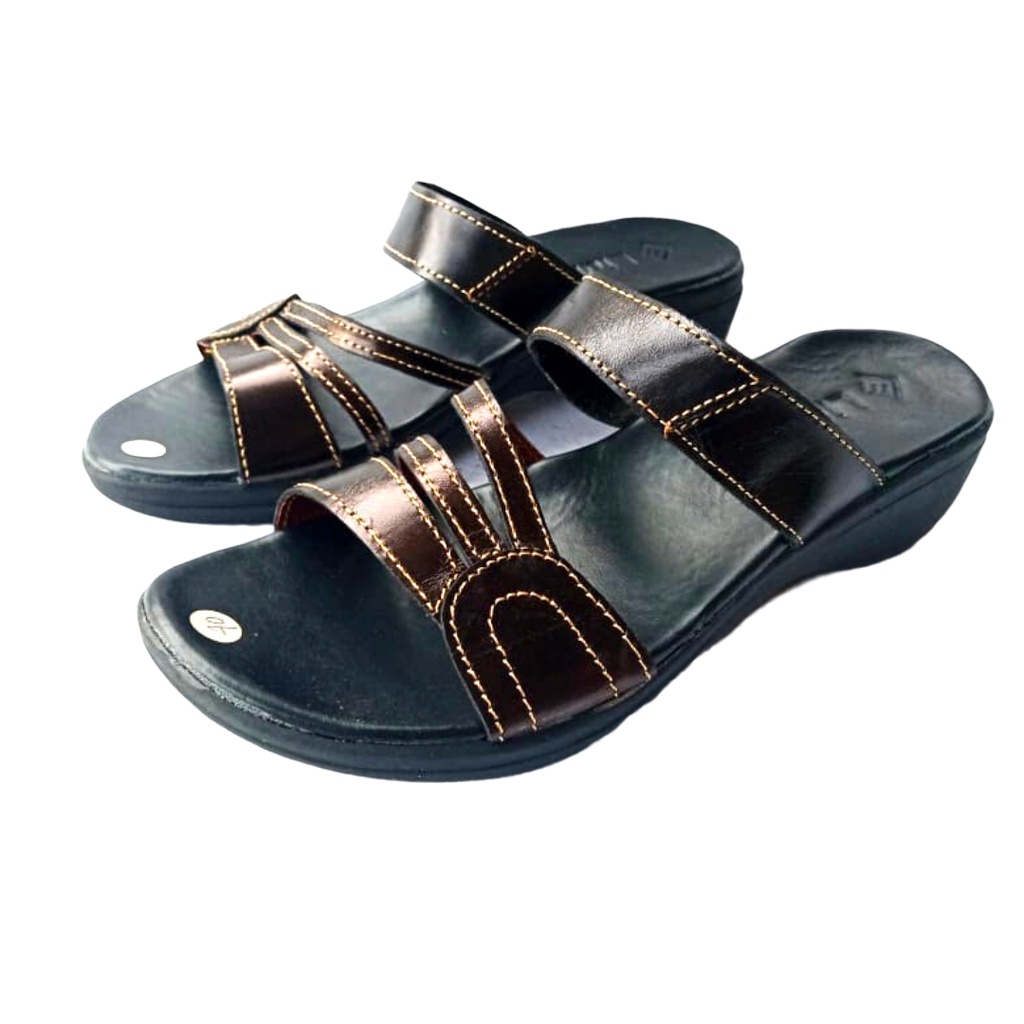 Khwanstar Sandal Sendal Wanita Wedges Sandal Selop Wanita Kekinian Terbaru