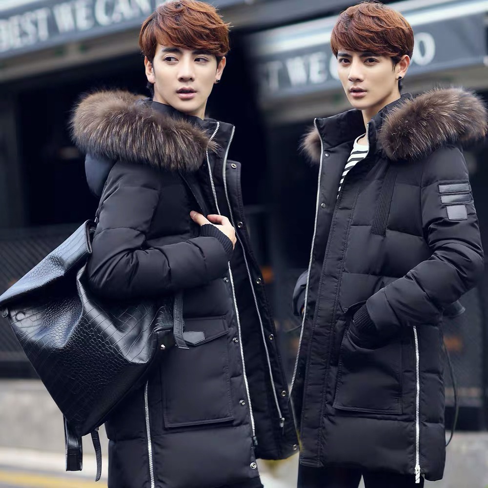 Jaket mantel parasut pria musim dingin Winter coat jacket men with hoodie