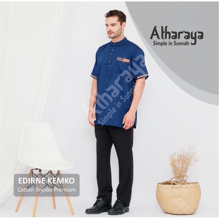 TERLARIS Baju Koko Kurta Lengan Pendek Premium By Atharaya