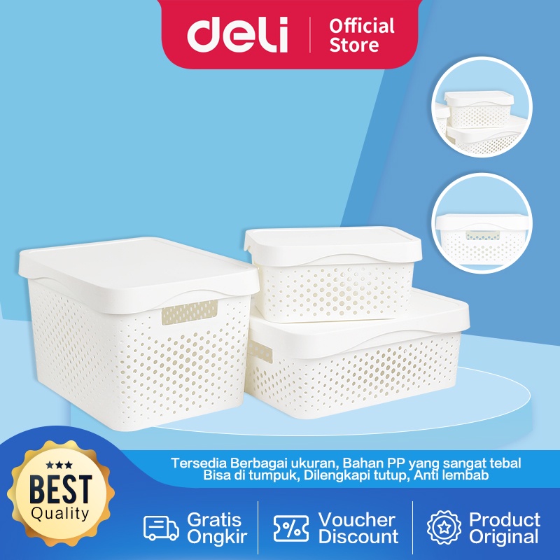 Vusign Storage Box / Kotak Penyimpanan Organizer Plastik Bahan PP Tebal Anti Lembab VS46X