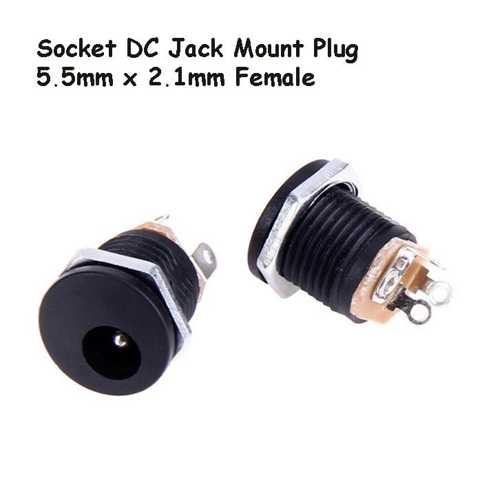 Socket DC Jack 5.5mm DC-022 Soket Power 5.5x2.1mm PCB Female Plug