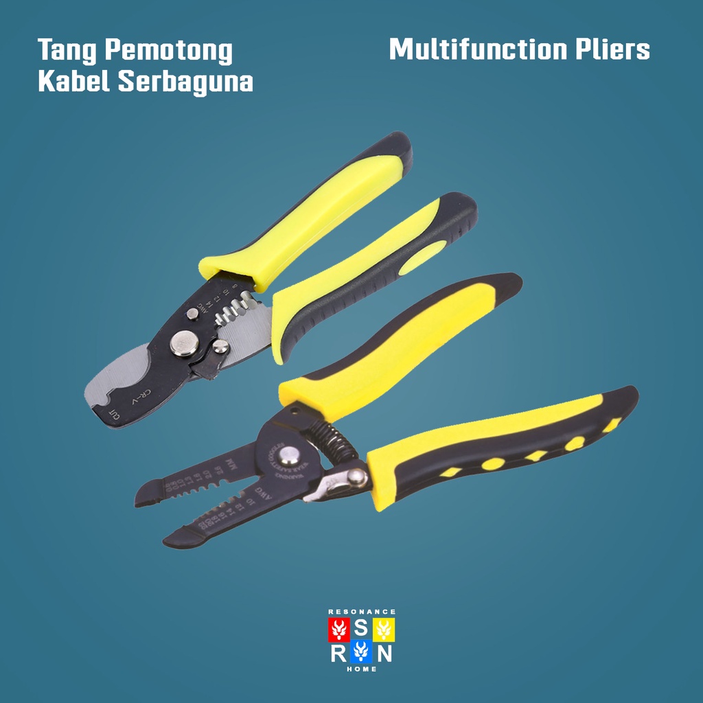 Tang Potong Kabel Alat Kupas Kabel Listrik Wire Cutter Pliers Resonance Home