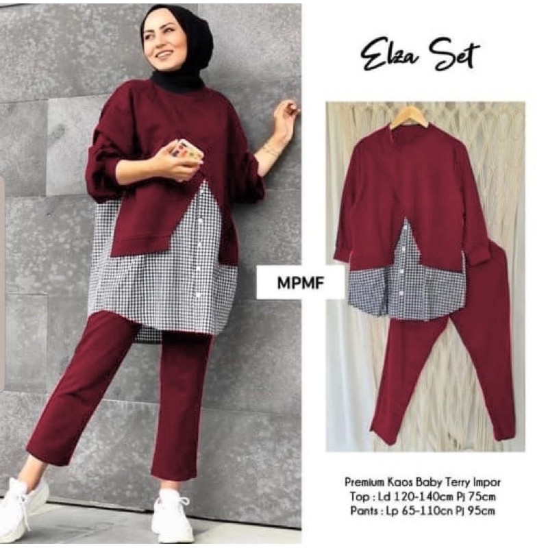 ZR- Elze set / Set Hijab murah / set hijab lebaran