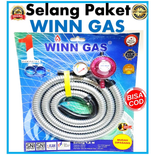 Selang Gas Paket Regulator Winn Gas