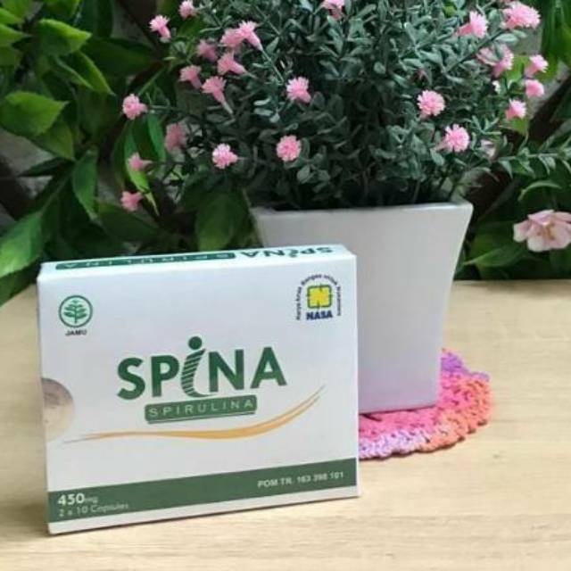 Masker Spina Spirulina Blister Nasa Pencerah Penghalus Kulit Wajah Penghilang Jerawat Batu