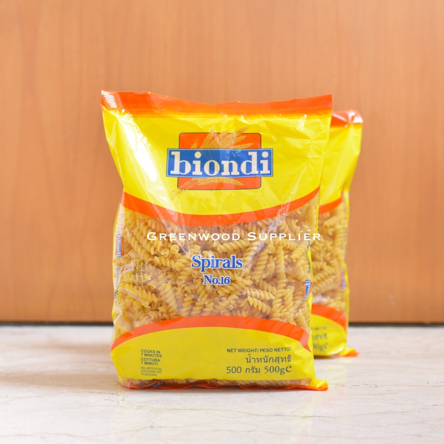 

Pasta Biondi - Spirals 500G (BEST SELLER)