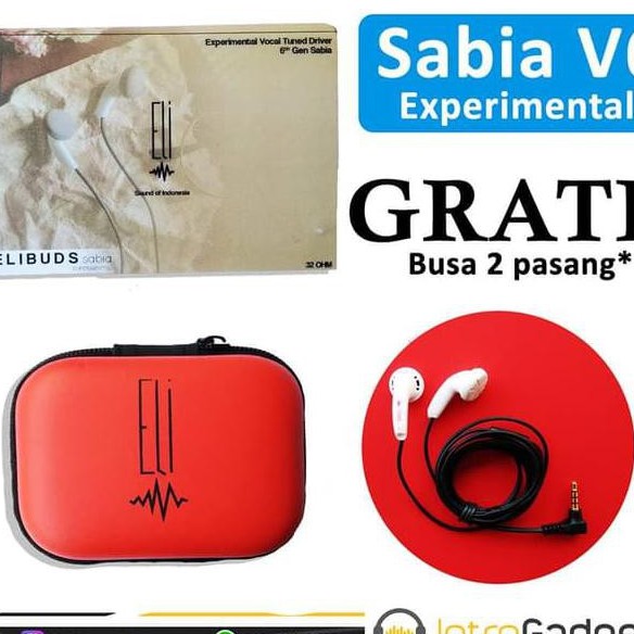 ELIBUDS SABIA V6 EXPERIMENTAL ELI EARBUD AUDIO WITH MIC MICROPHONE