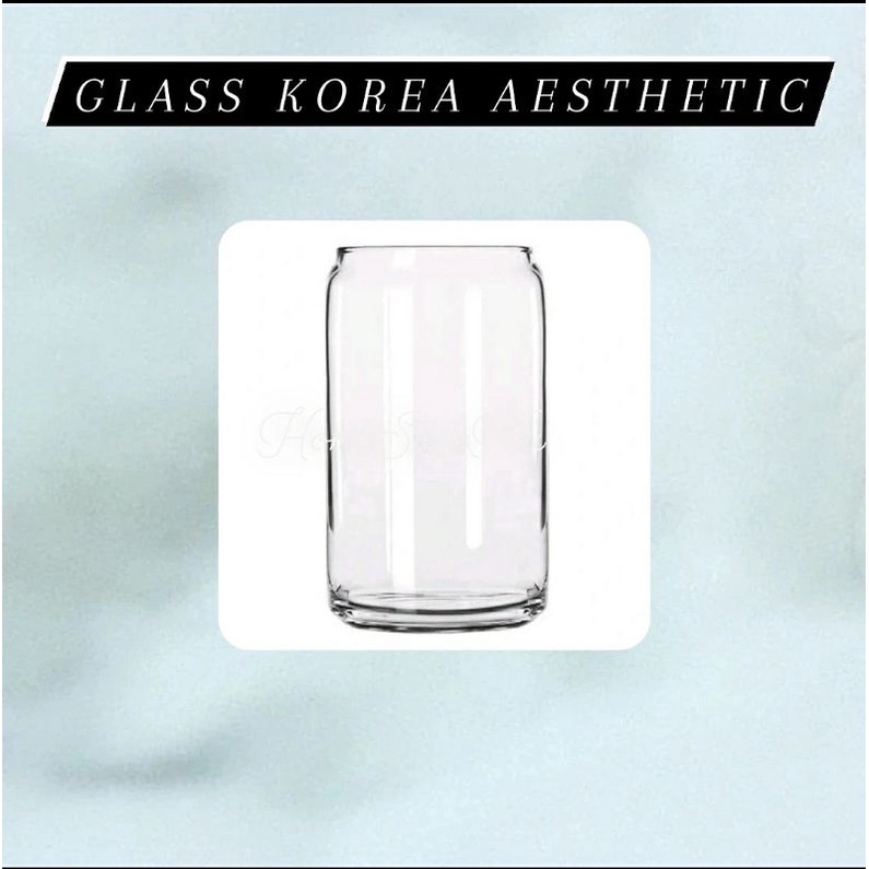gelas kaca korea aesthetic